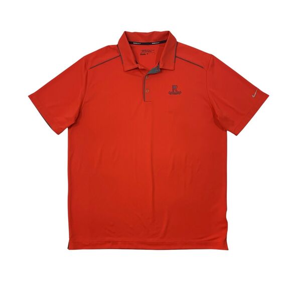 Nike Golf Shirt Mens Extra Large Red Tour Performance Dri Fit Short Sleeve Polo - Picture 1 of 9